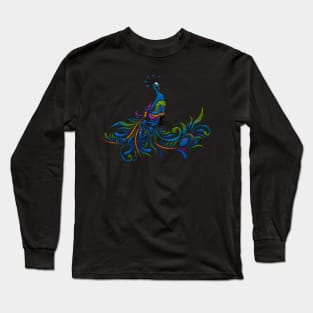 Cool Peacock Long Sleeve T-Shirt